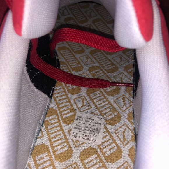 Puma Red Suede Sneakers - Picture 5 of 10